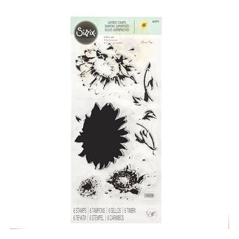 Sizzix Sunflower Stem Layered Stamp Set 6 Pieces
