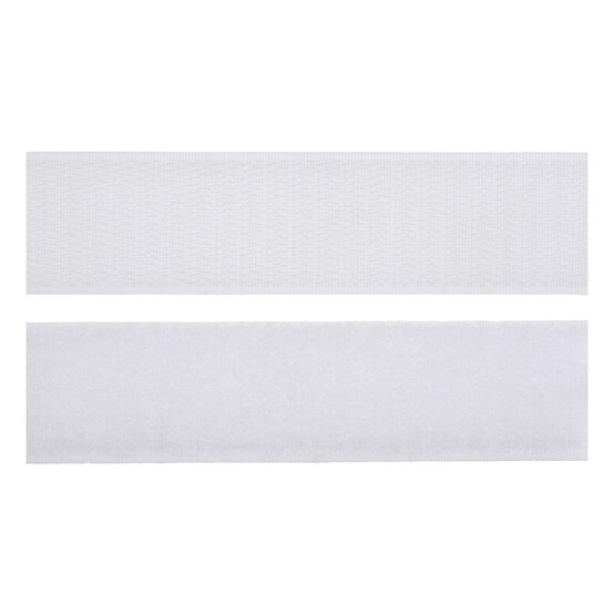 Milward White 30mm Sew-On Hook and Loop Tape by the Metre image number 2