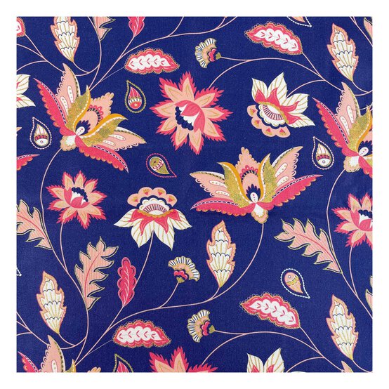 Gilded Paisley Starlit Oasis Cotton Fabric by the Metre image number 2