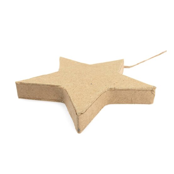 Mache Hanging Star Decoration 10cm image number 2