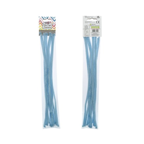 Light Blue Pipe Cleaners 12 Pack image number 4