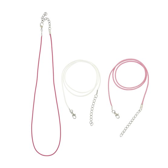 Pink Necklaces 3 Pack  image number 1