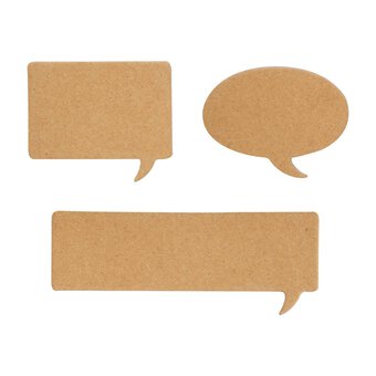 Papermania Speech Bubble Chipboard Stickers 30 Pack