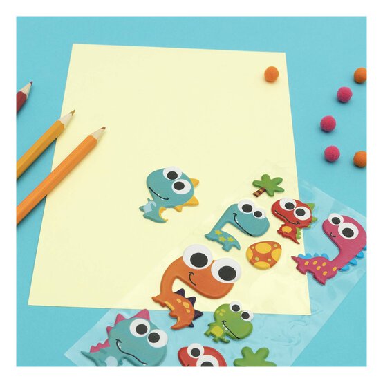 Sparkly Dinosaur Gel Stickers image number 2