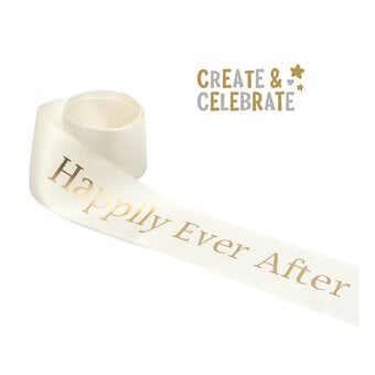 Create & Celebrate Happily Ever After Bouquet Ribbon 5cm x 1m