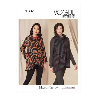 Vogue Women's Jacket and Vest  Sewing Pattern V1817 (B5 8-16)