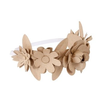 Decopatch Mache Flower Headdress 16cm