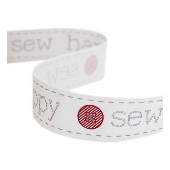 Sew Happy Satin Ribbon 16mm x 4m image number 1
