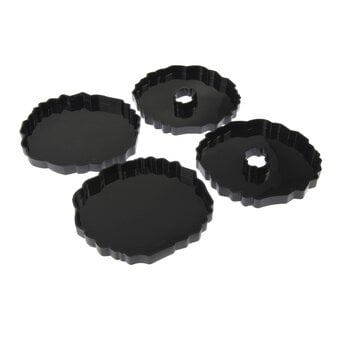 Pebeo Gedeo Geode Coaster Moulds 4 Pack