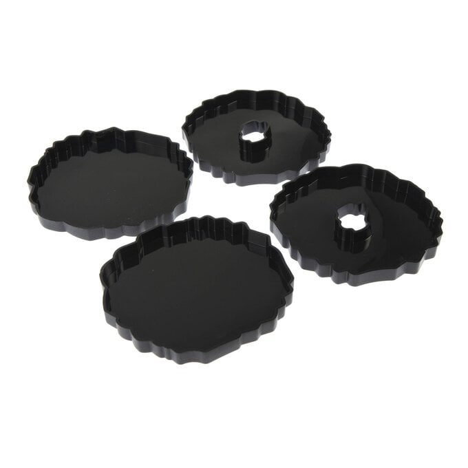 Pebeo Gedeo Geode Coaster Moulds 4 Pack image number 1