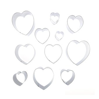 Whisk Heart Nested Cutters 11 Pieces