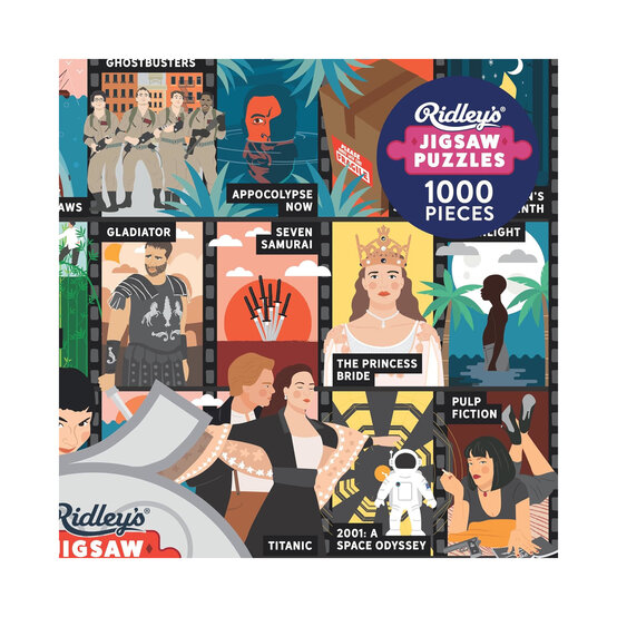 Ridley’s 50 Movies Bucket List Jigsaw Puzzle 1000 Pieces image number 1