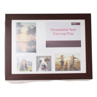 Personalisable Brown Lap Tray