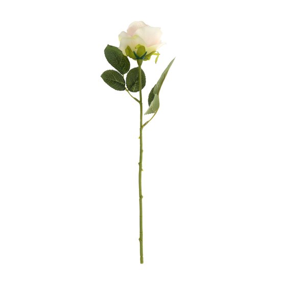Pink and White Rose Stem 45cm image number 1