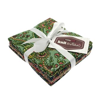 Multi Paisley Cotton Fat Quarters 4 Pack