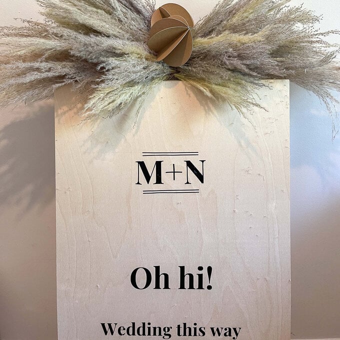 Cricut: How to Make Wedding Signage image number 1