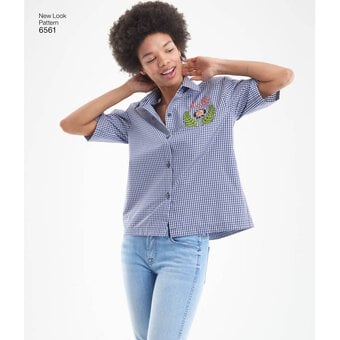 New Look Women's Shirt Sewing Pattern 6561 image number 4
