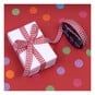 Red Gingham Ribbon 9mm x 5m image number 5