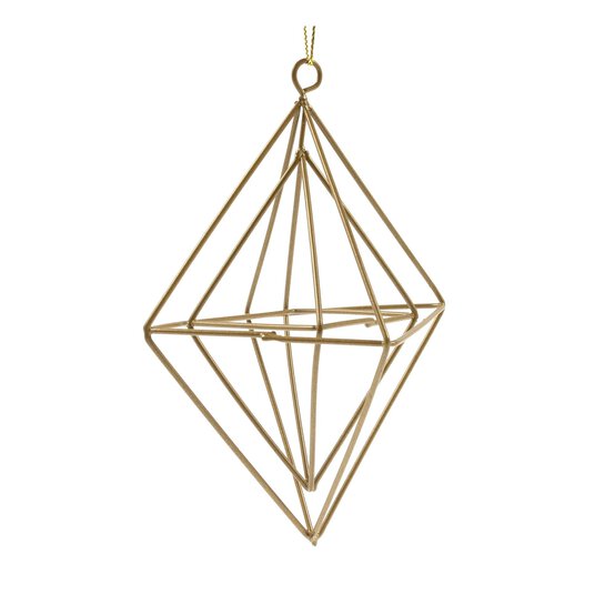 Metal Hanging Diamond Decoration 12cm image number 3