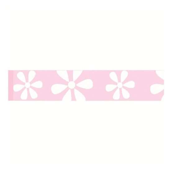 Baby Pink Daisy Ribbon 15mm x 3.5m image number 1
