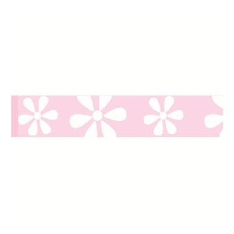 Baby Pink Daisy Ribbon 15mm x 3.5m