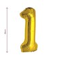 Extra Large Gold Foil Number 1 Balloon image number 2