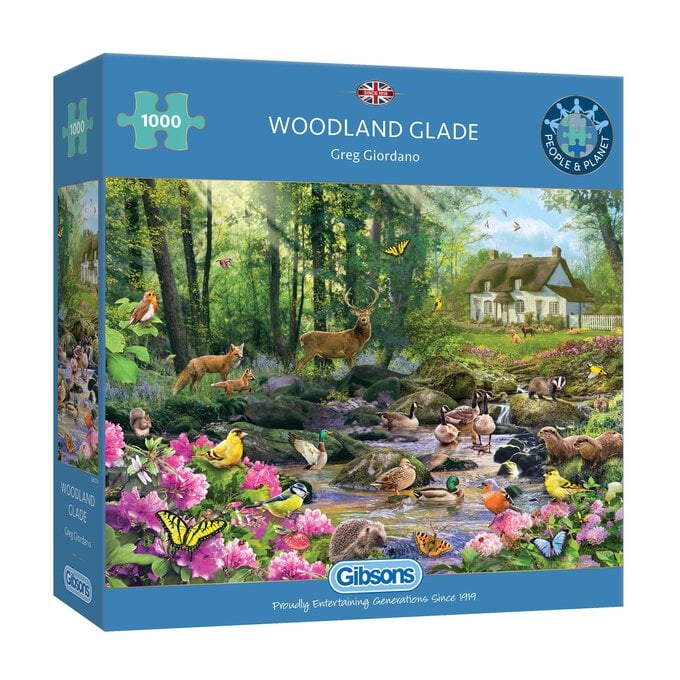 Gibsons Woodland Glade Jigsaw Puzzle 1000 Pieces image number 1