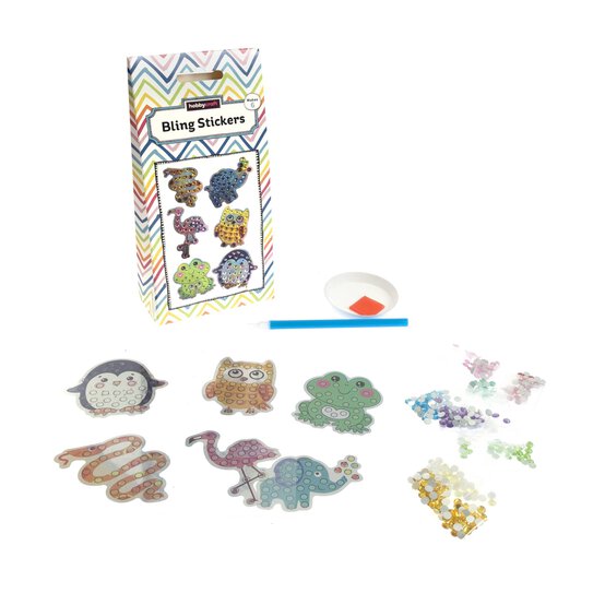 Cute Animal Bling Stickers 6 Pack image number 2