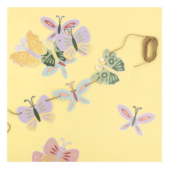 Butterfly Paper Garland 1.5m  image number 2