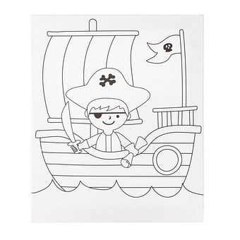 Pirate Colour-in Canvas image number 2