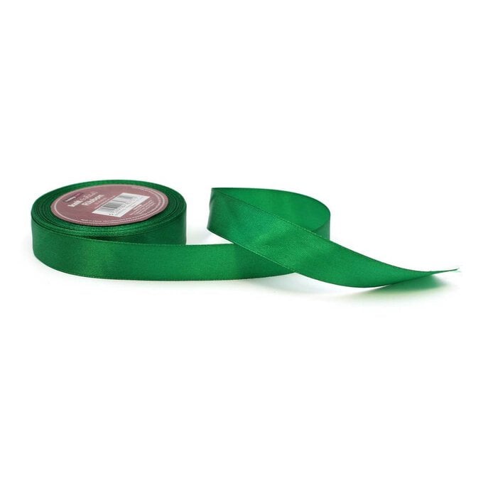 Fern Green Satin Ribbon 20 mm x 15 m