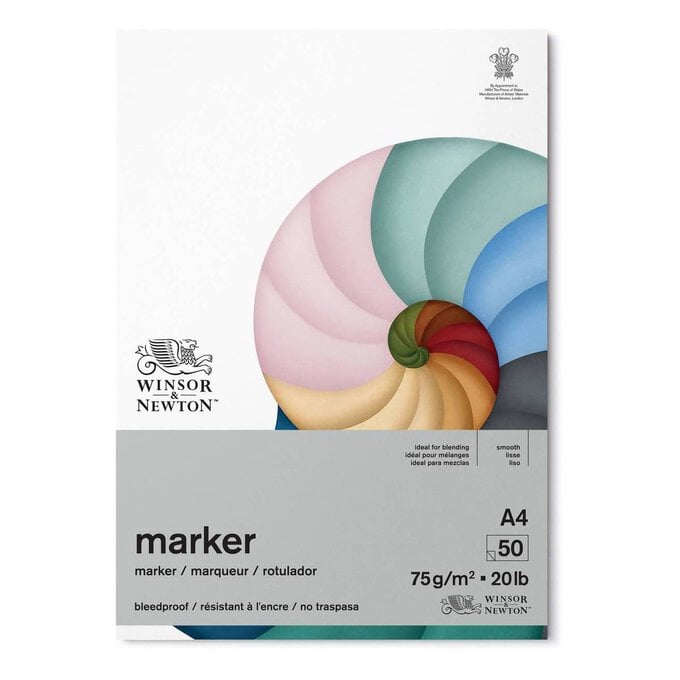 Winsor & Newton Bleedproof Marker Paper A4 50 Sheets image number 1