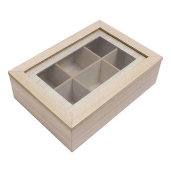 Wooden Divider Box 24cm x 17cm x 7cm