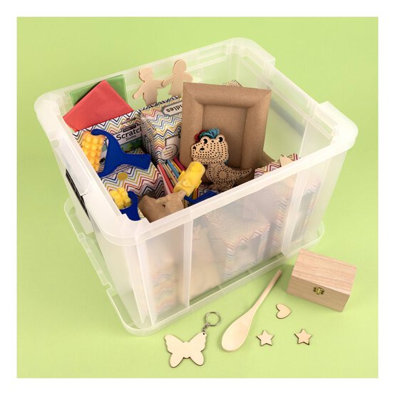 Whitefurze Allstore 36 Litre Clear Storage Box  image number 2