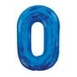 Extra Large Blue Foil 0 Balloon image number 1