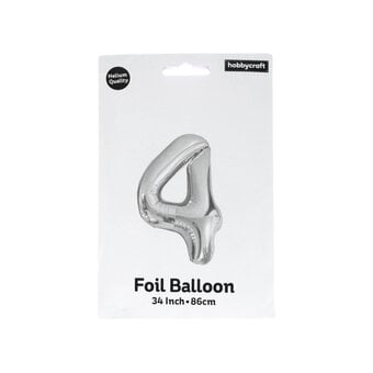 Extra Large Silver Foil 40 Balloon Bundle