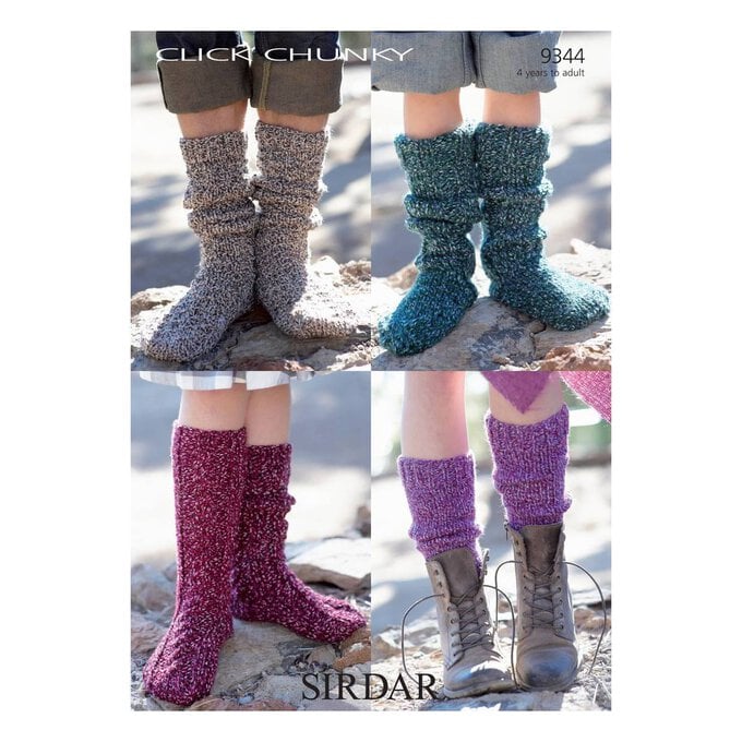 FREE PATTERN Sirdar Click Chunky Socks Knitting Pattern image number 1