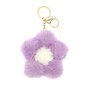 Purple Pom Pom Flower Keyring image number 1