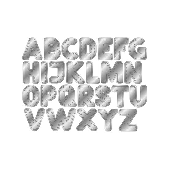 Crafter’s Companion Celebrate Good Times Stitched Alphabet Die Set 26 Pieces image number 2
