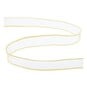 Light Gold Wire Edge Organza Ribbon 25mm x 3m image number 1
