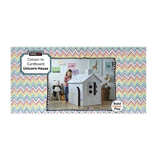 Colour-In Cardboard Unicorn House image number 2