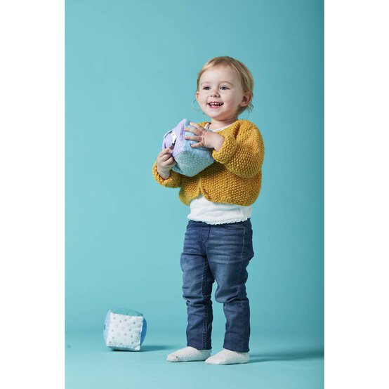 Knitcraft Kids Alpaca Moss Stitch Cardigan Digital Pattern 0049 image number 5