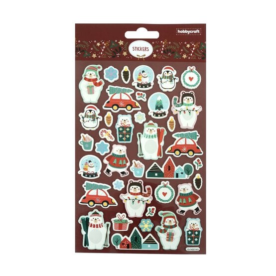 Polar Bear Foam Stickers image number 4