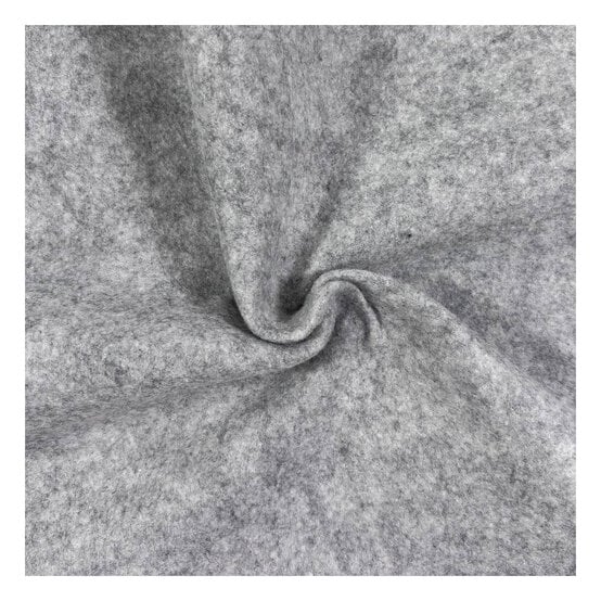 Dark Grey Felt Fabric by the Metre image number 1