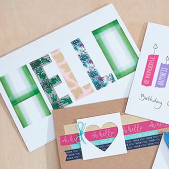 3 Ways to Use Washi Tape on Cards