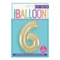 Giant Gold Foil Balloon Number 6 image number 1