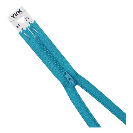 YKK Turquoise Dress and Skirt Zip 51cm image number 1