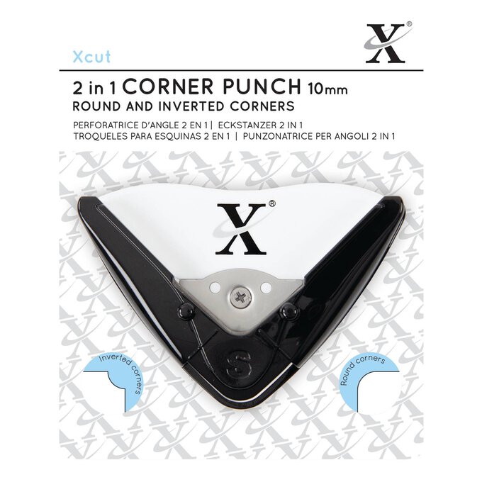 Xcut 2 in 1 Round Corner Punch 10mm Hobbycraft