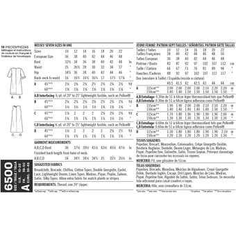 New Look Women's Dress Sewing Pattern 6500 image number 3