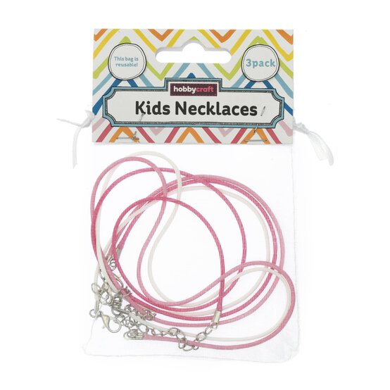 Pink Necklaces 3 Pack  image number 4